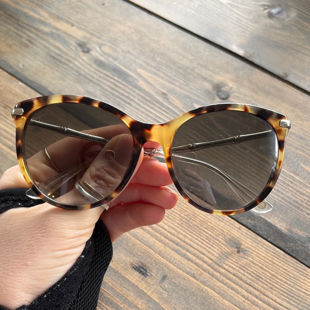 Gucci Tortoiseshell Sunglasses with Dark Lenses
